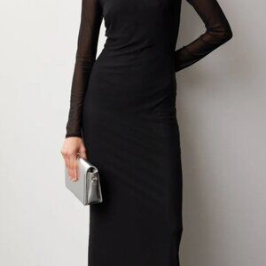 Saunders Mesh Midi Dress Size 2 MSRP $380